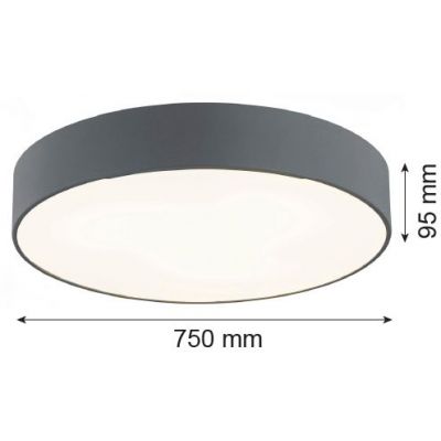 Argon Darling plafon 6x15W szary 2535