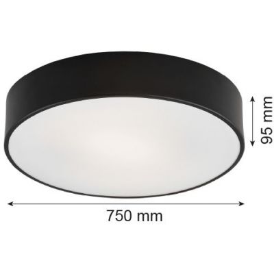 Argon Darling plafon 6x15W czarny 2536