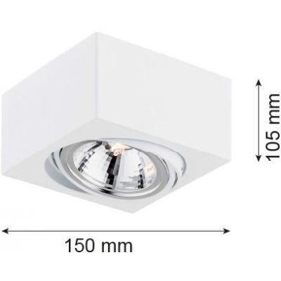 Argon Rodos lampa podsufitowa 1x6W biały 263
