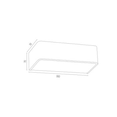 Argon Rodan kinkiet 1x15W biały 3072