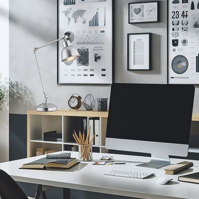 Argon Eufrat lampa biurkowa 1x15W chrom 3196