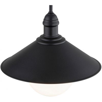 Argon Erba Bis lampa wisząca zewnętrzna 1x15W czarny 3285