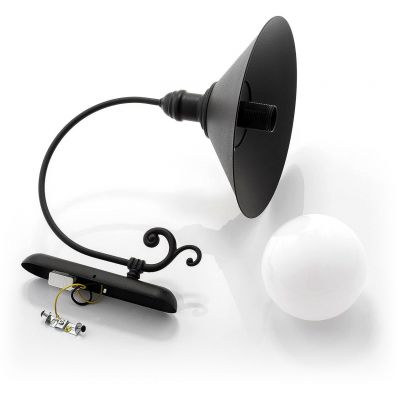 Argon Erba Bis kinkiet zewnętrzny 1x15W czarny 3286