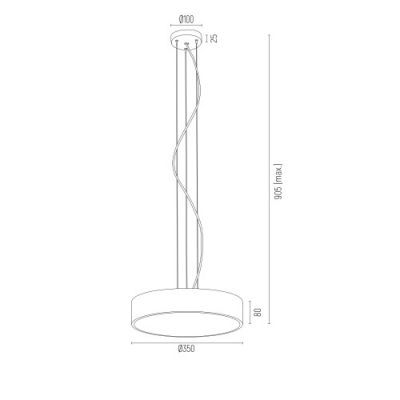 Argon Darling lampa wisząca 1x32W LED biały 3349