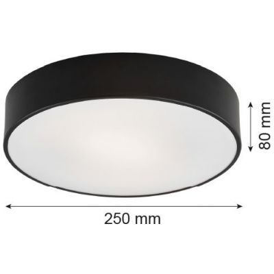 Argon Darling plafon 1x22,5W LED czarny 3569