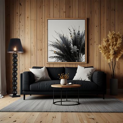 Argon Fudżi lampa stojąca 1x15W czarny 3659