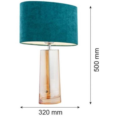 Argon Prato lampa stołowa 1x15W turkusowy/miodowy 3842