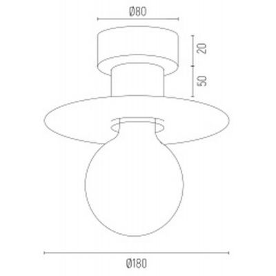 Argon Corso lampa podsufitowa 1x15W chrom 3881