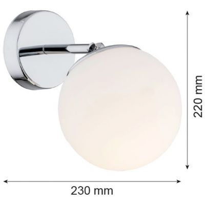 Argon Satelite kinkiet 1x15W LED chrom/opal 3988