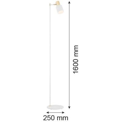 Argon Doria lampa stojąca 1x15W biały/mosiądz 4258