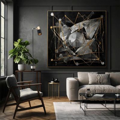 Argon Doria lampa stojąca 1x15W czarny/mosiądz 4259