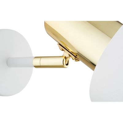 Argon Doria kinkiet 1x15W biały/mosiądz 4264