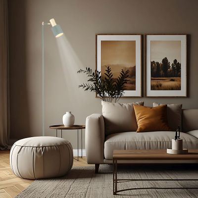 Argon Doria lampa stojąca 1x15W szałwia/mosiądz 4271