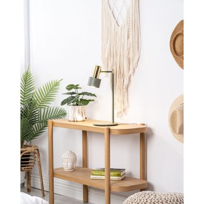 Argon Doria lampa biurkowa 1x15W szałwia/mosiądz 4276