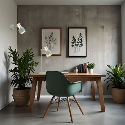 Argon Doria lampa biurkowa 1x15W szałwia/mosiądz 4276