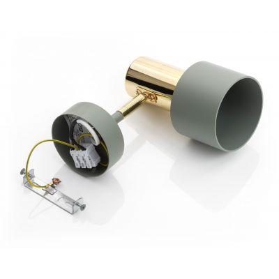 Argon Doria kinkiet 1x15W szałwia/mosiądz 4315