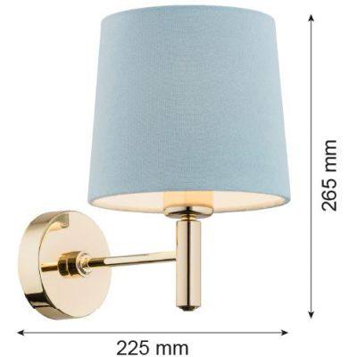 Argon Ponte kinkiet 1x15 W mosiądz-niebieski 4347