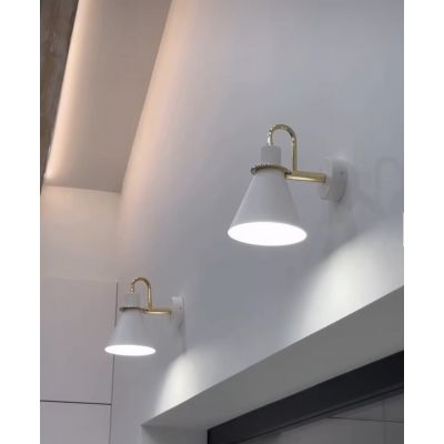 Argon Beverly kinkiet 1x15W biały/mosiądz 4704