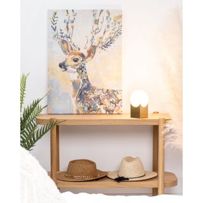 Argon Austin lampa stołowa 1x7W mosiądz szczotkowany/opal 4720