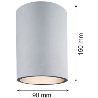 Argon Tyber lampa podsufitowa 1x15W srebrny 473