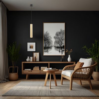 Argon Gomera Plus lampa wisząca 1x5W czarny/mosiądz 4755