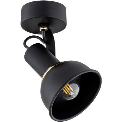 Argon Twist lampa podsufitowa 1x7W czarny/mosiądz 4900