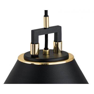 Argon Orte lampa wisząca 1x15W czarny/mosiądz 4915