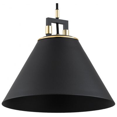 Argon Orte lampa wisząca 1x15W czarny/mosiądz 4915
