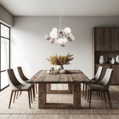 Argon Satelite lampa wisząca 15x15W grafit/opal 5020