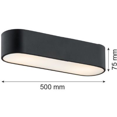 Argon Toni plafon 3x15W opal mat/czarny 6000