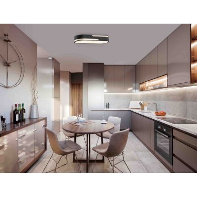 Argon Toni lampa podsufitowa 3x15W czarny/złoty 6001