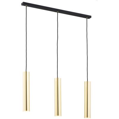 Argon Gomera Plus lampa wisząca 3x5W czarny/mosiądz 6113