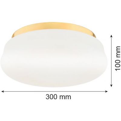Argon Ombra lampa podsufitowa 3x15W złoty/opal mat 6142