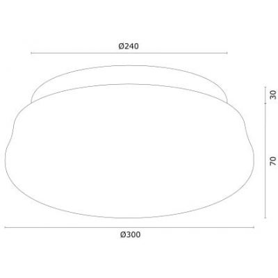 Argon Ombra lampa podsufitowa 3x15W złoty/opal mat 6142