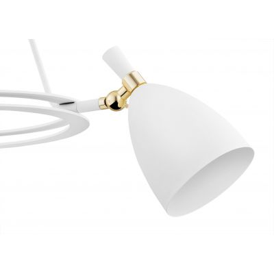 Argon Charlotte lampa wisząca 3x15W biała struktura/mosiądz 6148