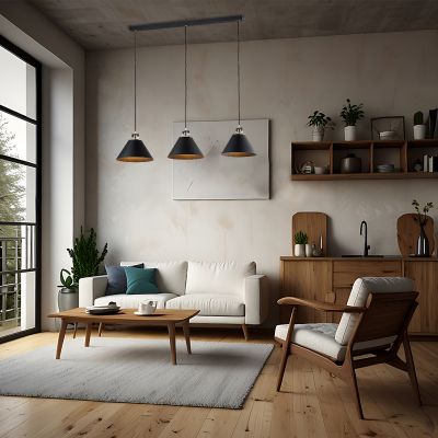 Argon Orte lampa wisząca 3x15W czarny/mosiądz 6174