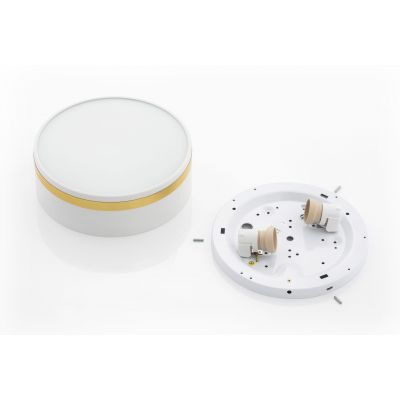 Argon Amore plafon 2x15W biały/złoty 7034