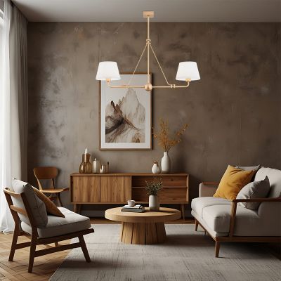 Argon Atrani lampa podsufitowa 2x15W biały/złoty 7176