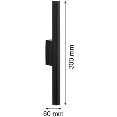 Argon Greco kinkiet 2x4,2 W czarny 7222