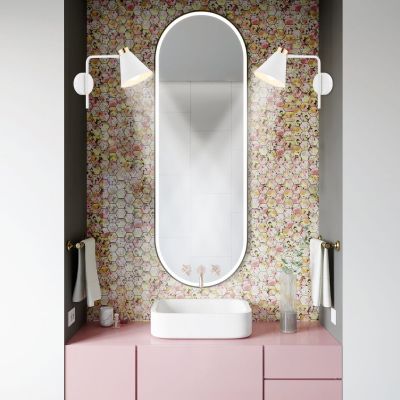 Argon Avalone kinkiet 1x15W biały/mosiądz 8006