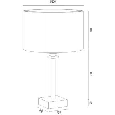 Argon Abbano lampa stołowa 1x15W zielony/mosiądz szczotkowany 8106
