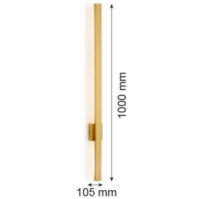 Argon Asse kinkiet 1x10W LED mosiądz szczotkowany 8053