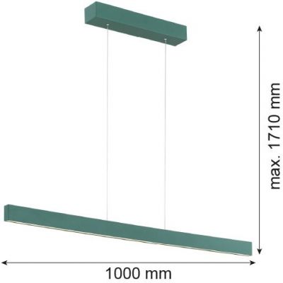 Argon Balans lampa wisząca 1x35W LED zielony 8305
