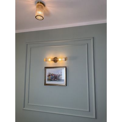 Argon Hampton lampa podsufitowa 1x7 W mosiądz 8501