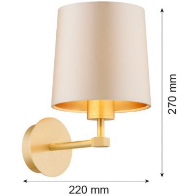 Argon Princeton kinkiet 1x15 W mosiądz 8545