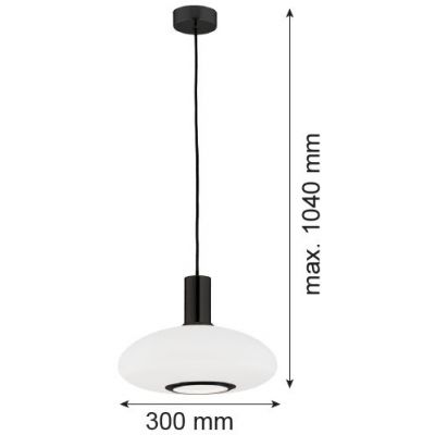 Argon Sagunto Plus lampa wisząca 1x15 W biała 8565