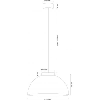 Argon Tre lampa wisząca 1x15 W drewno 8633