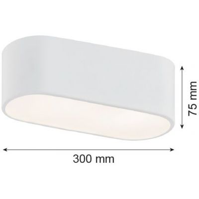 Argon Toni lampa podsufitowa 2x15W biały 905