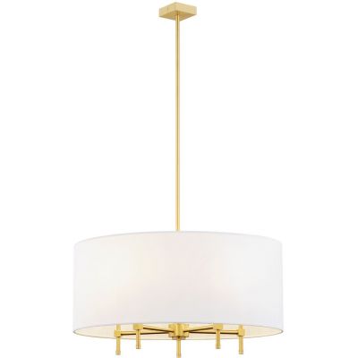 Argon Abbano lampa podsufitowa 5x7W biały/mosiądz szczotkowany 2132