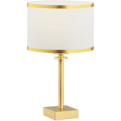 Argon Abbano lampa stołowa 1x15W śmietankowy/złoty/mosiądz szczotkowany 8029
